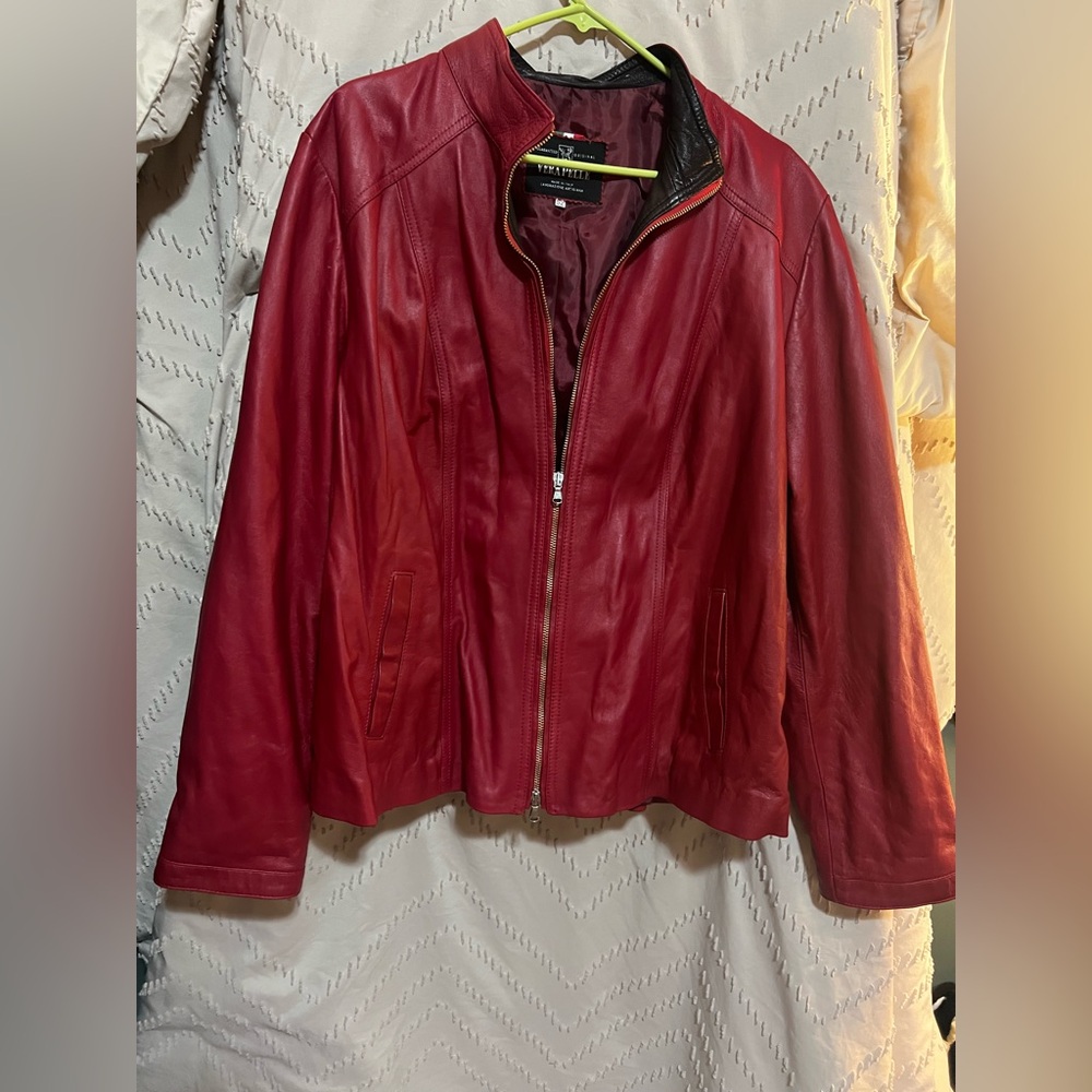 Vera Pelle Red Leather Jacket